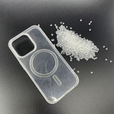 크리스탈 맑은 부드러운 TPU 원료 보호 전화 케이스